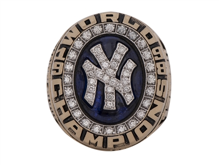 1998 Chuck Knoblauch New York Yankees World Series Championship 14K Ring (Knoblauch LOA)